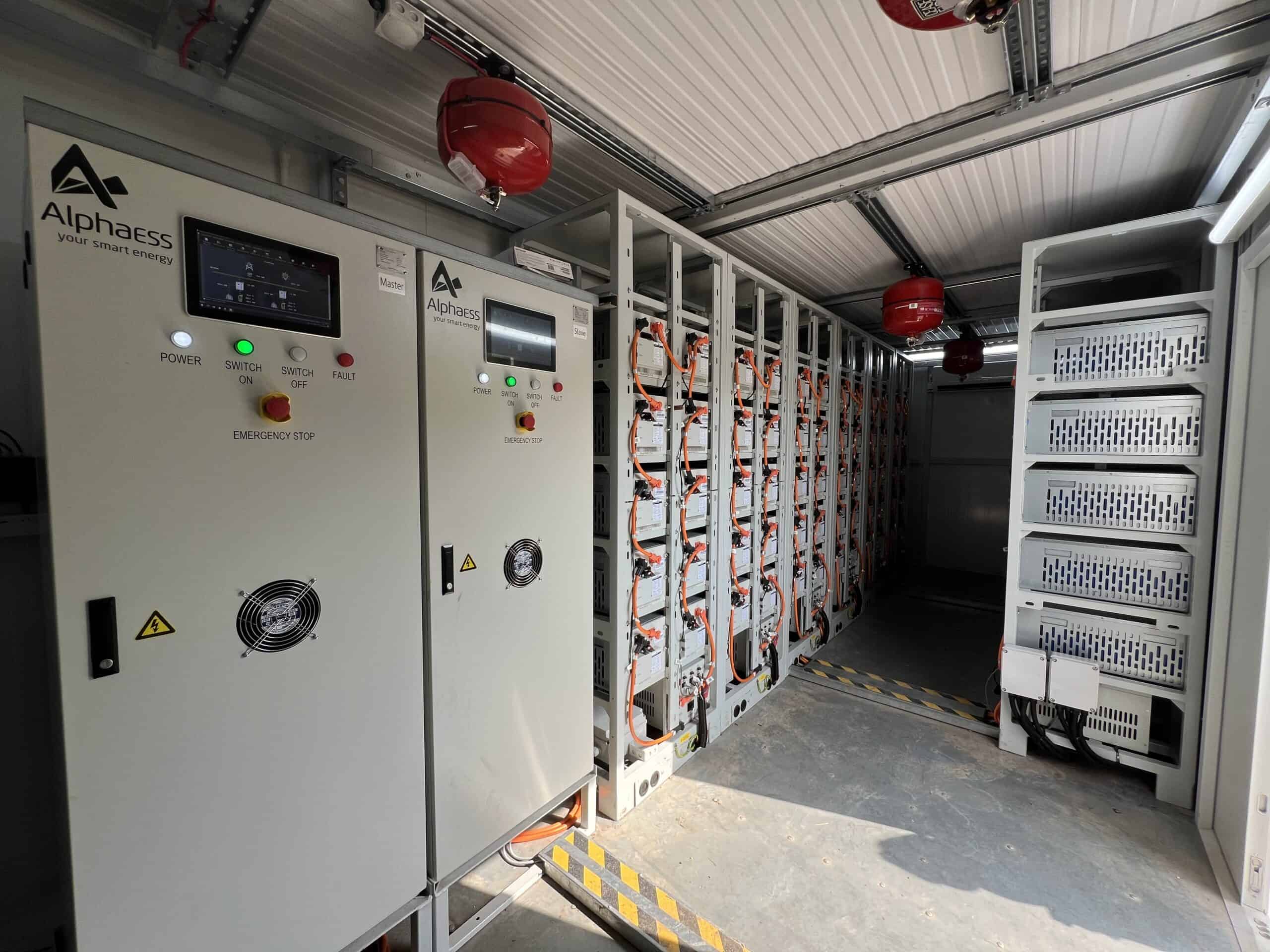 Webbs Garden Centre Containerised Battery System to pair with Ground Mount Solar System